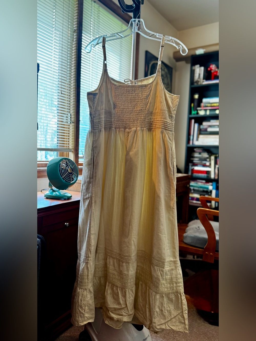 Toad&Co Airscape Tank Midi Dress - Salt Dobby Sz M - NEW - Picture 6 of 13